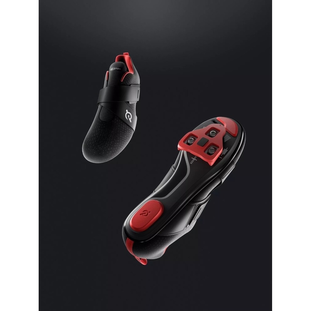 New Peloton Unisex Size 9.5M / 11W Cycling Shoes Black Red Cleat Altos Sneakers - Picture 6 of 6